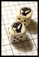 Dice : Dice - My Designs - Misc Raised Fist Pair - Sept 2012